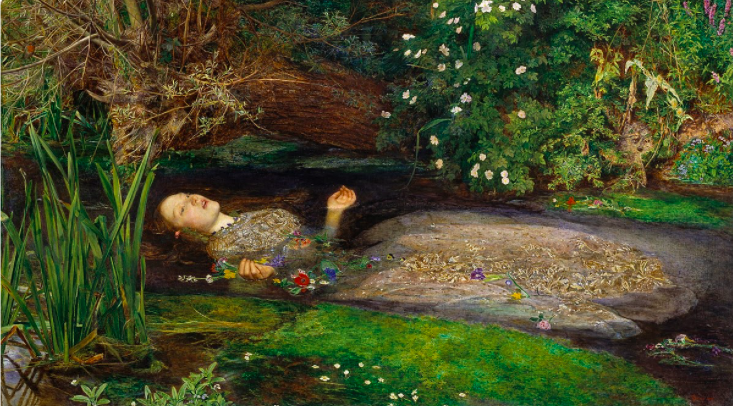 <Ophelia> <John Everett Millais> <Lizzie Siddal> <Pre-Raphaelite> <Muse> <Female Artist>
